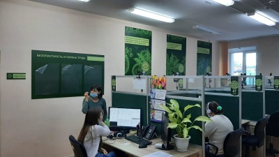 Оформление информационными материалами контактного центра министерства здравоохранения Тульской области